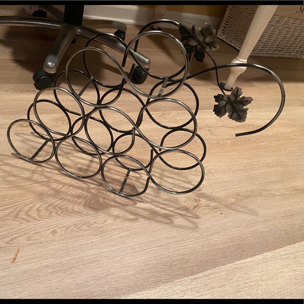 Metallic Wine Holder Decorative - Picture 2 of 4